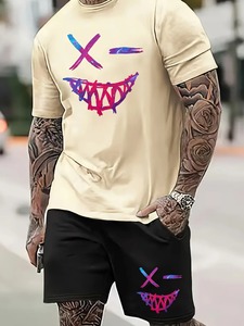 ชุดกางเกงขาสั้นพิมพ์ลาย3D สำหรับผู้ชาย2025ชุดเสื้อยืดผ้าฝ้ายระบายอากาศได้ดีในฤดูร้อน - Product Image 4