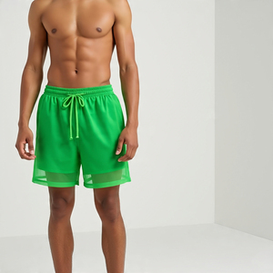 See Through Sheer Mesh Shorts Tight Summer Mujeres Color sólido Sexy Club-Wear Pantalones cortos transparentes Niños - Product Image 2