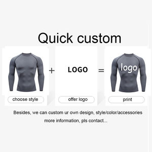 2025 Men Wear <b>Swimming</b> <b>Shirt</b> Rash Sun Protection Clothing Printed Rash Guard for Men Low MOQ Quick Dry Long Sleeve Solid Color - Product Image 6