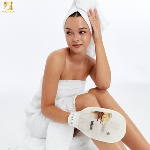 Gant de soie bain gant exfoliant épurateur turc corps naturel bio peau de mûrier spa pour le visage doux lisse nettoyer soins purs - Product Image 3