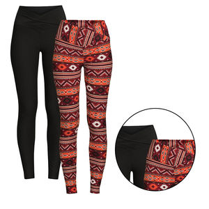 Leggings taille haute sur mesure pour femmes Design Premium Leggings sublimés de gymnastique tricotés pour dames - Product Image 6