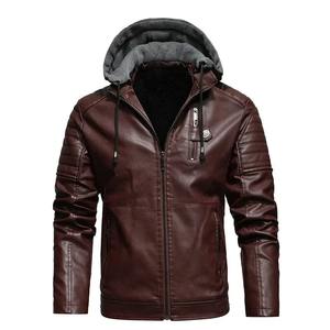Abrigo de invierno de lujo para hombre, chaqueta de piel auténtica de oveja auténtica, chaqueta de piel auténtica para hombre, forro de lana gruesa, marrón, de gran tamaño - Product Image 2
