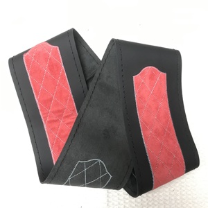 Housse de <span class=keywords><strong>volant</strong></span> en cuir PU souple en gros, couture, 38 <span class=keywords><strong>cm</strong></span>, <span class=keywords><strong>40</strong></span> <span class=keywords><strong>cm</strong></span>, accessoires de voiture, nouveau design, housse de <span class=keywords><strong>volant</strong></span> - Product Image 6