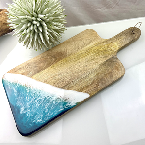 Planche à charcuterie en résine époxy et bois personnalisée vente à chaud blocs à découper accessoires de cuisine - Product Image 2