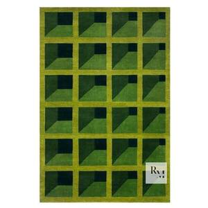 Garden Maze Green Hand <b>Tufted</b> <b>Rug</b> Handmade Carpets for Home, Bedroom, Office, Living Room, Hall - Product Image 1