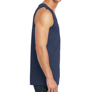 Camiseta sin mangas para hombre, camisetas sin mangas informales transpirables suaves para gimnasio, músculo liso - Product Image 3