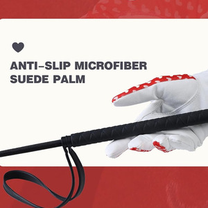 Gants d'équitation en cuir antidérapants personnalisables pour hommes et femmes pour les sports de plein air - Product Image 5