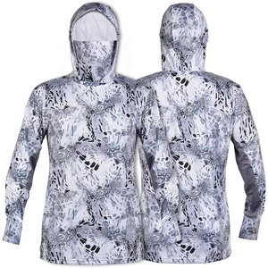 Top Pullover UPF 50+ Men's <b>Fishing</b> Shirts Polyester Quick Dry Outdoor Lightweight Long Sleeve Hooded <b>Mask</b> <b>Fishing</b> Jersey - Product Image 6