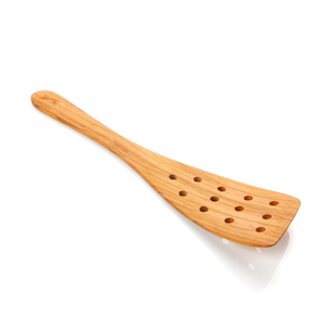 100% Cuchara de cocina de madera de la mejor calidad arroz con diseño de agujero para cocinar uso diario al mejor precio de tamaño mediano - Product Image 1