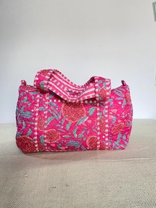 Bolsa de Lona de Algodón con Cierre de Cremallera, Diseño Acolchado, Duradera, de Gran Capacidad, Bolsa de Viaje para Fin de Semana, para Yoga y Uso al Aire Libre, Deporte - Product Image 5