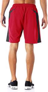Men's Casual Sports <b>Quick</b> <b>Dry</b> <b>Shorts</b> Reflective Letter Workout Running or Gym Training <b>Shorts</b> with Pockets - Product Image 3