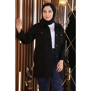 Chaqueta Blazer 100% Poliéster Cuello Redondo Largo para Uso Diario - Product Image 1