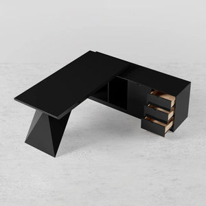 Bureau d'ordinateur exécutif en forme de L Sherria de 70,9 po en bois d'ingénierie pour la maison ou le bureau - Product Image 3