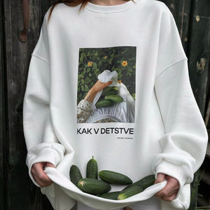 Sweet Ice Cream Graphic <b>Sweatshirt</b> <b>Pink</b> Cozy Street Style Crewneck Soft Fabric Trendy Casual Wear for Fashion Brands Wholesale - Product Image 4