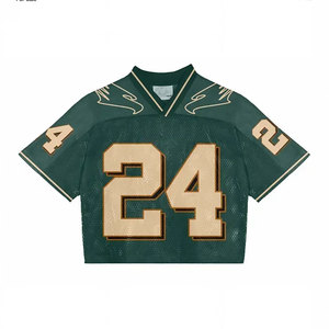 Logo personnalisé imprimé maillots d'entraînement de football américain à séchage rapide pas cher prix 100% polyester maillot de football américain - Product Image 6