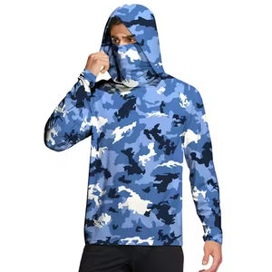 Camiseta de pesca de manga larga Anti-UV personalizada de alta calidad, Camisa con capucha sublimada de secado rápido con UPF 50 - Product Image 6