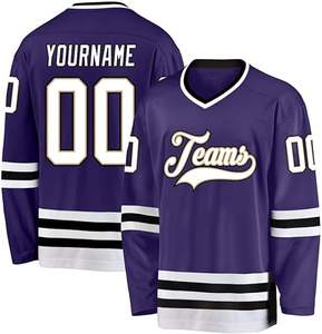 hockey jersey custom team <b>ice</b> hockey jersey men size goalie cut custom hockey jerseys - Product Image 1