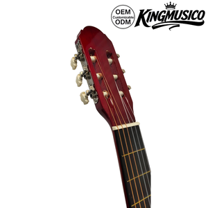 <span class=keywords><strong>Guitare</strong></span> classique Kingmusico 39 pouces, finition sunburst brillante, 6 cordes en nylon, corps en tilleul, <span class=keywords><strong>rosace</strong></span> rouge, <span class=keywords><strong>guitare</strong></span> acoustique <span class=keywords><strong>pour</strong></span> débutants - Product Image 5