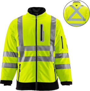 Hivis เสื้อแจ็กเก็ตผู้ชายผ้านิ่มยืดได้แบบทูโทนรีไซเคิล - Product Image 5