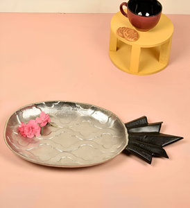 Meilleure vente plateau d'ananas de Style américain en métal massif pour la décoration de table fêtes de mariage centres de table décoration événement - Product Image 6