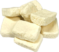 Yum'z Bites Bonbons Gommes en forme de cube saveur crème douce, confiserie astronaute, gelée de lait lyophilisée, sachet de 25g, infusé de sucre