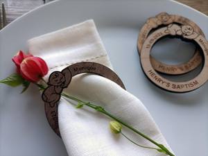 ที่ใส่ทิชชู่แหวนผ้าเช็ดปากไม้เรียบ Burlap แหวนผ้าเช็ดปาก Ak แหวนผ้าเช็ดปากตกแต่งห้องครัวเชือก ที่ใส่ทิชชู่บ้านไร่ มือ - Product Image 4