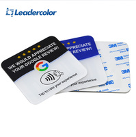 Tarjeta Acrílica con Logotipo Personalizado, Etiqueta NFC, RFID, Redes Sociales, Resistente al Agua, Tarjeta de Reseñas de Google con Adhesivo Posterior