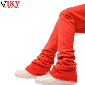 กางเกงวิ่งขาบานสำหรับผู้ชายสีล้วนจาก viky Industries - Product Image 4