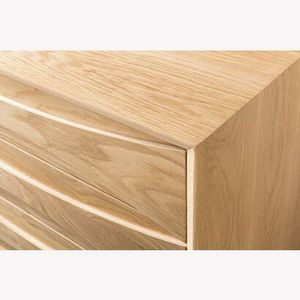 ห้องนั่งเล่นตู้ตารางที่ทันสมัยทำไม้สักสีธรรมชาติที่เป็นของแข็งสำหรับห้องนั่งเล่นและห้องนอน - Product Image 4