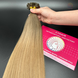 ผมต่อเคราตินปลายแบนทำจากผมมนุษย์ผมคนแท้หรูหรา - Product Image 2