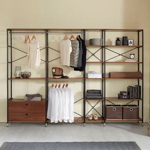 Armario moderno personalizado para dormitorio, mueble de madera y Metal para ahorro de espacio, con unidad de esquina, cajón organizador - Product Image 5