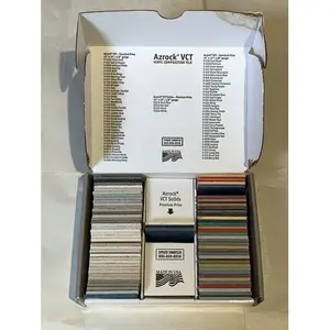 Caja Vintage Lote de 76 Azrock Velocidad Swatch Vinilo Vendedor Muestra Azulejos Accesorios - Product Image 1