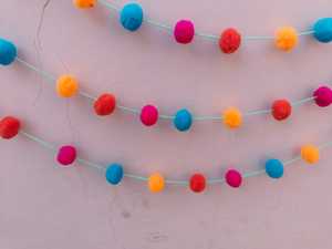 Multi-Color Felt Pom Pom String Festive Fusion pour Holi Christmas Party & Indian Tradition Delight Holiday Cheer in Every Strand - Product Image 2
