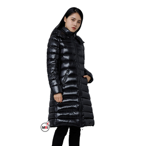 เสื้อโค้ทขนเป็ดกันน้ำกันลมสำหรับผู้หญิงเสื้อโค้ทขนเป็ดถอดได้มีฮู้ดยาวเข้ารูปมีซิประบายอากาศได้ดี - Product Image 4