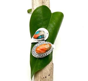 Anillo de piedras preciosas turquesa de Plata de Ley 925 clásico hecho a mano, chapado en oro, estilo bohemio y moderno, regalo de fiesta para mujer - Product Image 4