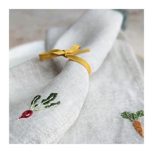 OEM Supplier Bulk Cotton <b>Table</b> Napkins Embroidered Tea Towels Absorbent <b>Cloth</b> Napkins for Hotels Restaurants - Product Image 1