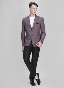 Vente en gros de blazers classiques ajustés pour hommes, pour les affaires, les mariages, les fêtes et le bureau, à prix avantageux - Product Image 5