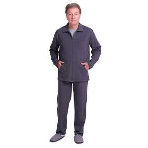 Chándal Gris Melodia con Abertura Lateral Talla XS para Ejercicios de Terapia de Rehabilitación - Product Image 3