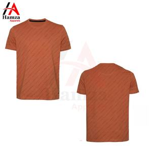 <b>Men's</b> Short Sleeve T-<b>Shirt</b> for <b>Orange</b> Trendy Casual 100% Cotton Worsted Eco-Friendly Breathable Quick Dry High Quality Loose Fit - Product Image 5