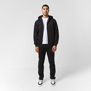 Chándal con cremallera transpirable ligero de algodón 100% para hombre, conjuntos de patrón sólido de invierno de secado rápido de peso pesado para adultos para hombres - Product Image 1