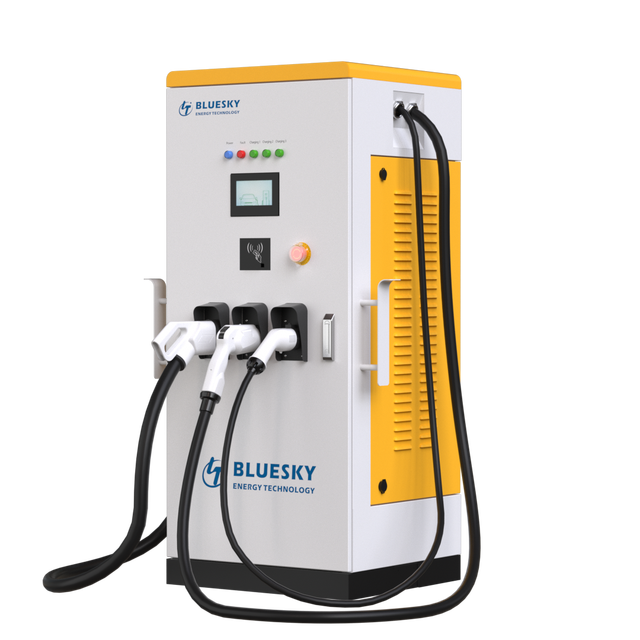 67kw AC/DC Integrated Commercial GB/T+CCS2+Type1 High Compatibility Electric Ev Charger with POS Payment