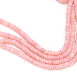 Beautiful Rich Pink <b>opal</b> Faceted Tyre Heishi Beads,5-8mm AAA Pink <b>opal</b> Faceted Wheel cut shape gemstone Bead,Quality <b>opal</b> Bead - Product Image 6