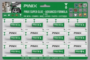 12 Tubos de Pegamento Líquido Super Glue de 3g en Blíster, Pegamento Instantáneo de Alta Potencia para Cuero, Zapatos, <span class=keywords><strong>Vidrio</strong></span>, Cerámica, Reparaciones, Venta al Por Mayor OEM - Product Image 1