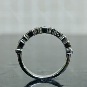 Anillo de Compromiso de Diamante Cultivado en Laboratorio con Corte Asscher de 1.50 CTW en Plata 925 con Engaste de Bisel, Media Eternidad, Vermeil, Anillo Nupcial, Joyería Fina - Product Image 3