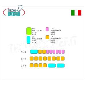 Vitrine de comptoir en ABS 1720x230mm, équipement de réfrigération pour cuisine commerciale, réfrigérée - Product Image 3