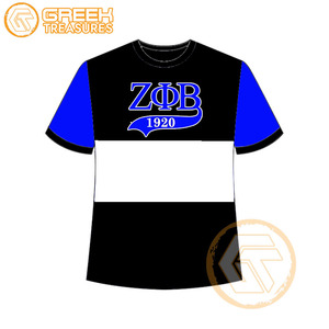 Venta al por mayor personalizada Zeta Phi Beta mujeres camiseta hermandad ropa algodón camisetas más finas mujeres fraternidad prendas - Product Image 2