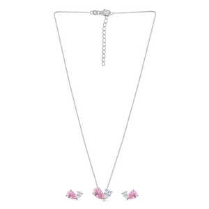 Toi Et Moi clásico patrón de corazón de moda boda fiesta joyería fina conjunto Rosa circón diamante perla oro platino plateado regalo - Product Image 3