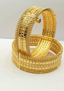 Wholesale <b>24K</b> <b>Gold</b> Plated Stainless Brass <b>Bracelets</b> Stylish High Quality Fashion Bangles <b>24K</b> <b>Gold</b> Plated Jewelry - Product Image 4