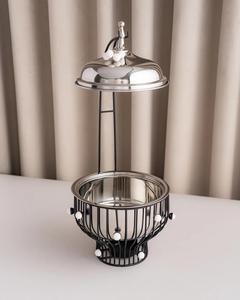 Diseño elegante Plato de frotamiento Aspecto árabe Soporte personalizado Acabado Decorativo Medio Oriente Calentador de servicio de comida Buffet Chaffers - Product Image 2