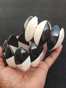 Misbaha-45pcs islamique populaire saoudien écologique 10mm chapelet musulman jaune acrylique rond Sibha Tesbih avec bracelet gland - Product Image 4